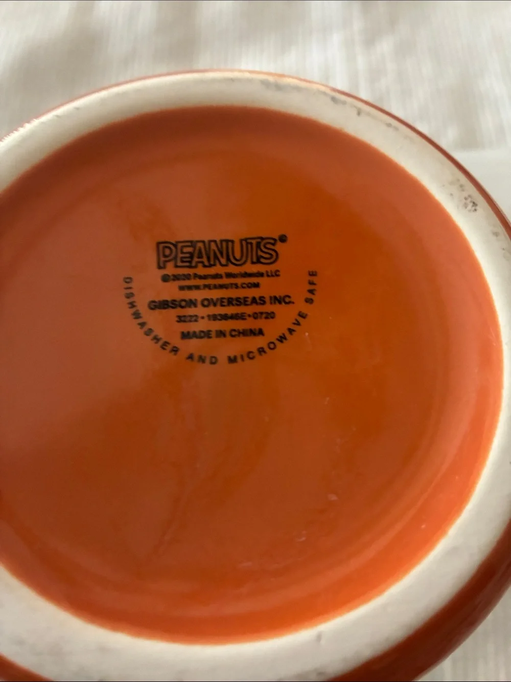 Peanuts Orange Halloween Trick-or-Treat Mug with Charlie Brown